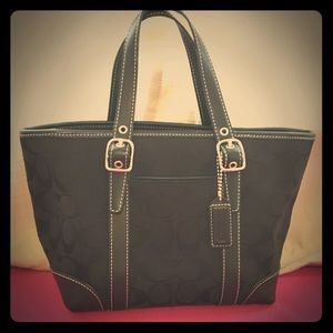 Coach mini tote bag